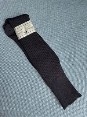 Perry Ellis Black Ribbed Dress Socks. Men’s Sz L (10 - 13)